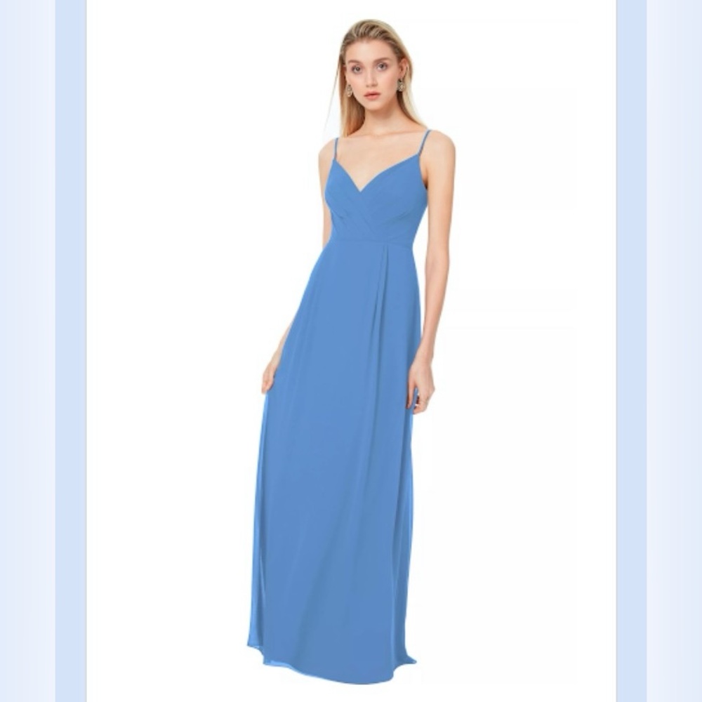 Levkoff 7035 Cornflower Blue Bridesmaid Dress